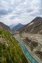 View of Hunza River, Pakistan.